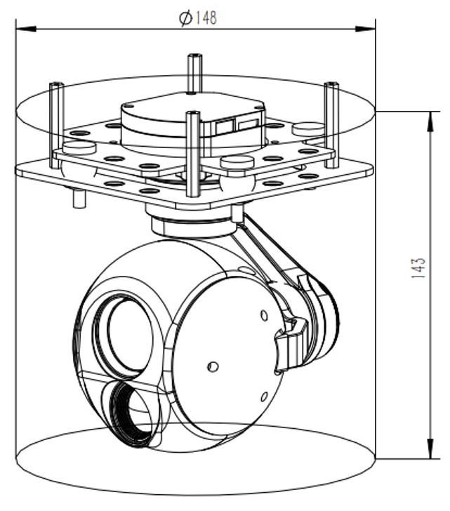DIY10G619-E 10x optical zoom +640 thermal imaging IP output