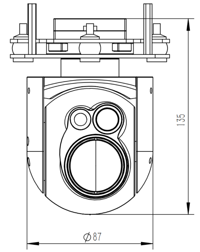 DYD415S90G645    2-axis Gimbal Camera