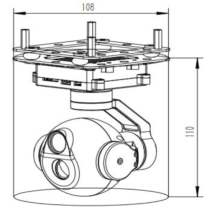 EHP03S86 48MP Dual-Output Dual-Sensor Small Gimbal Camera