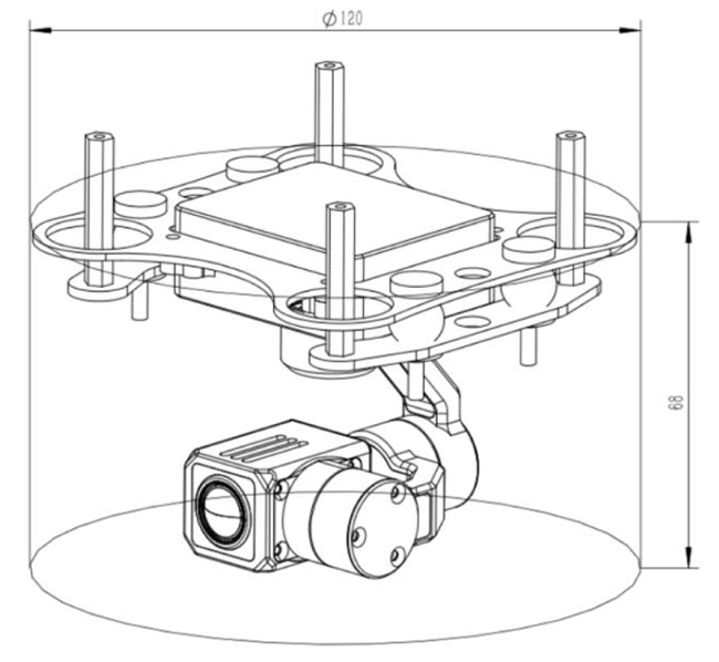KHP640M5 3-Axis Single Thermal Camera Gimbal